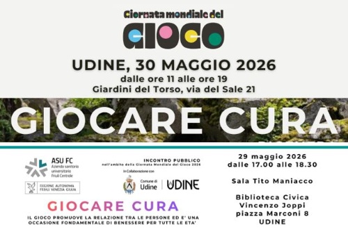 Incontro pubblico: “GIOCARE CURA” e partecipazione alla Giornata Mondiale del Gioco 2026