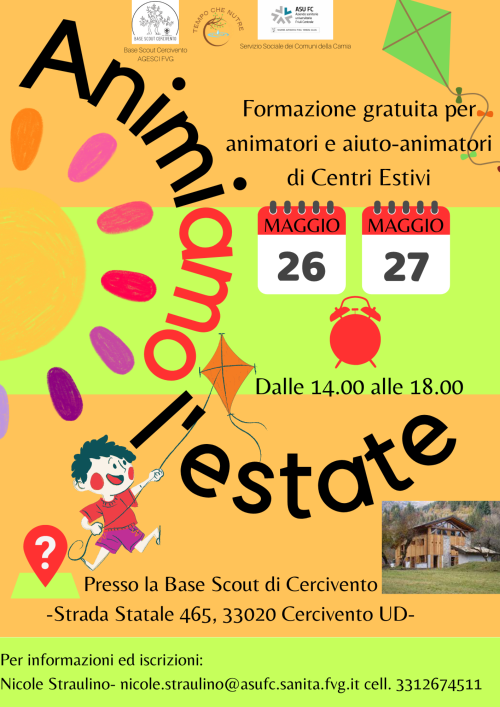 Animâ l’Istât: formazion pai centris estîfs 2023