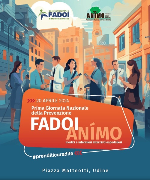 Ai 20 di Avrîl Prime zornade de prevenzion: FADOI e ANìMO a promovin il stîl di vite san