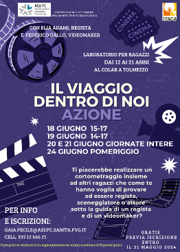 "Il viaggio dentro di noi. Azione!" – delavnica kinematologije za najstnike v Tolmeču