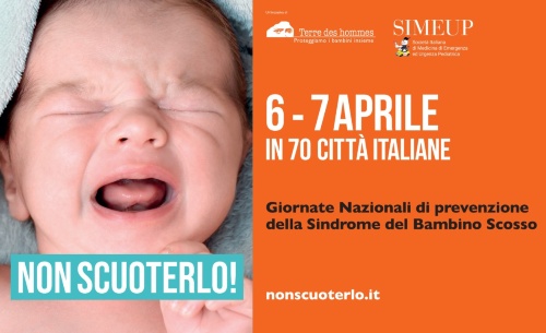 Domenie ai 6 e lunis ai 7 di Avrîl a son lis Zornadis di Prevenzion de Sindrome dal Frut Scjassât (Shaken Baby Syndrome)