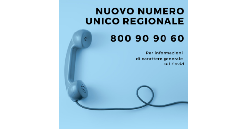 Nuovo numero unico verde regionale per informazioni Covid