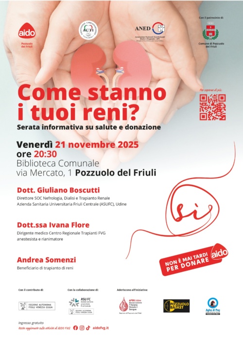 "Come stanno i tuoi reni?" - serata informativa su salute e donazione