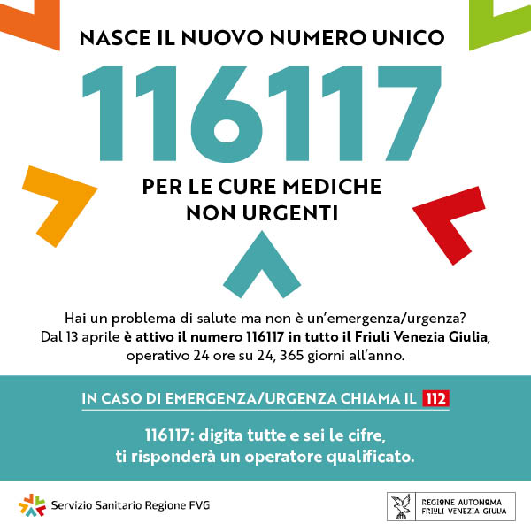 Ativazion dal servizi 116117 dai 13 di Avrîl dal 2026