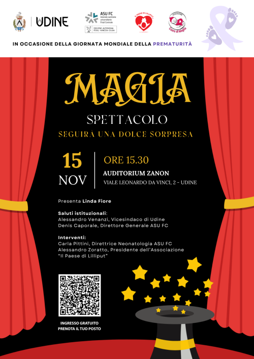 Magia: spettacolo in occasione della giornata mondiale della prematurità