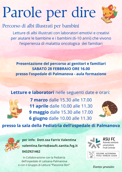 "Parole per dire": percorso di albi illustrati per bambini