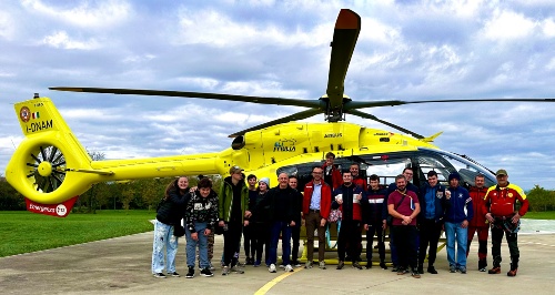 La Fondazione ProgettoAutismo e visite la Base HEMS di Pasian di Prât
