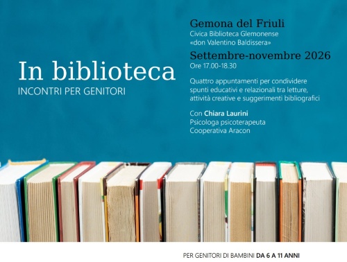 «In biblioteche»: incuintris pai gjenitôrs di fruts dai 6 ai 11 agns